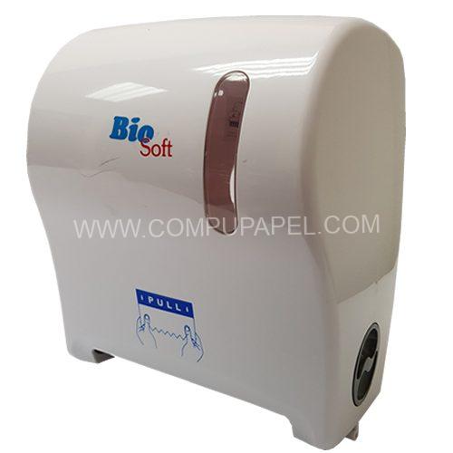 dispensador de papel toalla precorte blanco
